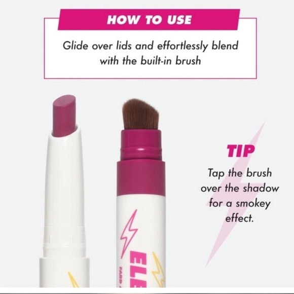 SET 2 Lime Crime Electric Slide Eyeshadow & Brush Stick Shade As If 1.2g NIB - Picture 4 of 6